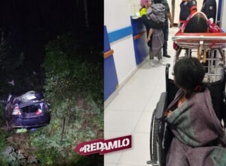 Protección Civil de Teziutlán rescata a familia tras accidente en el Arco Sur